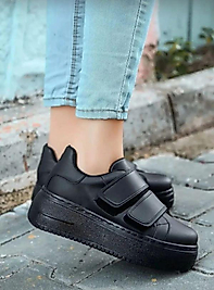 Kadın Sneaker Siyah Spor Ayakkabı Günlük
