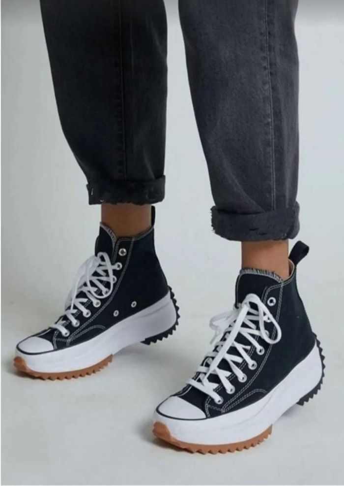 Kadın Sneaker Convers Siyah Bot Art's The Run Star Spor Ayakkabı